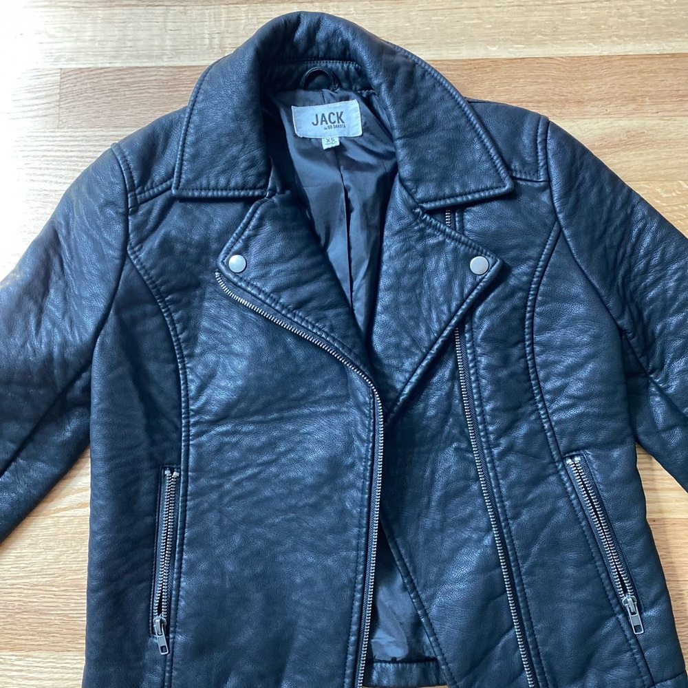 Jack by BB Dakota Black Faux Leather Jacket